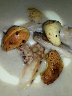 A picture of Sig's Crab and Double Cheese Soup.