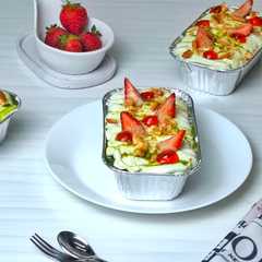 Foto resep 641. Brownies Matcha Cream Strawberry