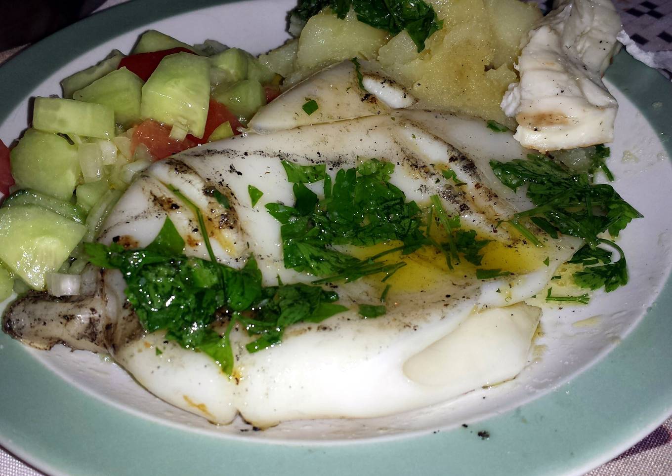 Squid On The Barbecue