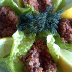 A picture of Sig's Kisir (Turkish Bulgur Patties).