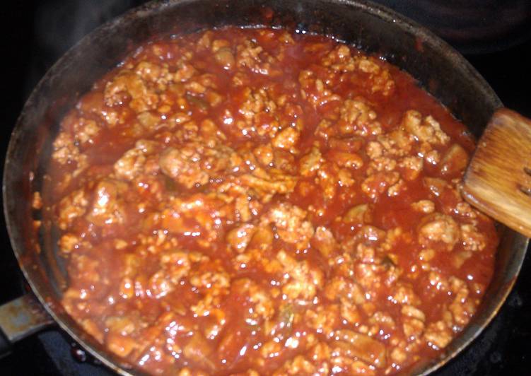 chicken and sausage sloppy Joes