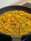 Sartén de arroz con cordero