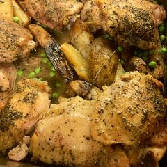 A picture of Chicken Vasuvio.