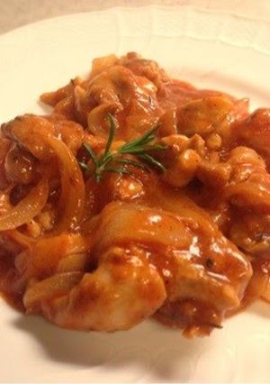 A picture of Ready in 15 Minutes, Easy Simmered Chicken with Tomatoes.