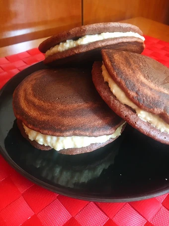 Pasos sencillos para Hacer Dorayakis chocolateados fit  que Muy delicioso