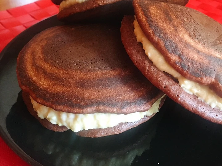 Pasos sencillos para Hacer Dorayakis chocolateados fit  que Muy delicioso