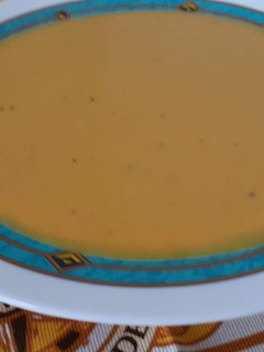 Una foto de CREMA DE BONIATO, Y CALABAZA