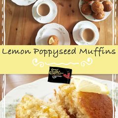 A picture of Lemon Poppyseed Muffins.