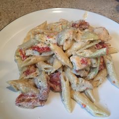 A picture of Spicy Romano Chicken Pasta.