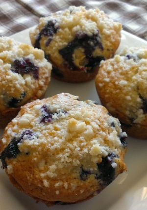 A picture of Blueberry muffins.