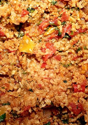 A picture of Mexican Rice.