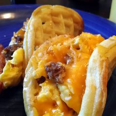 A picture of Waffle Tacos.
