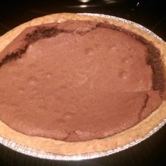 A picture of Angus Barn chocolate cheese pie.