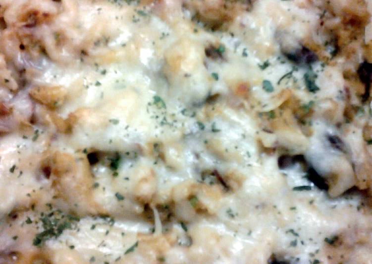 Simple Way to Make Ultimate Mushroom and Cheese Orzo Bake