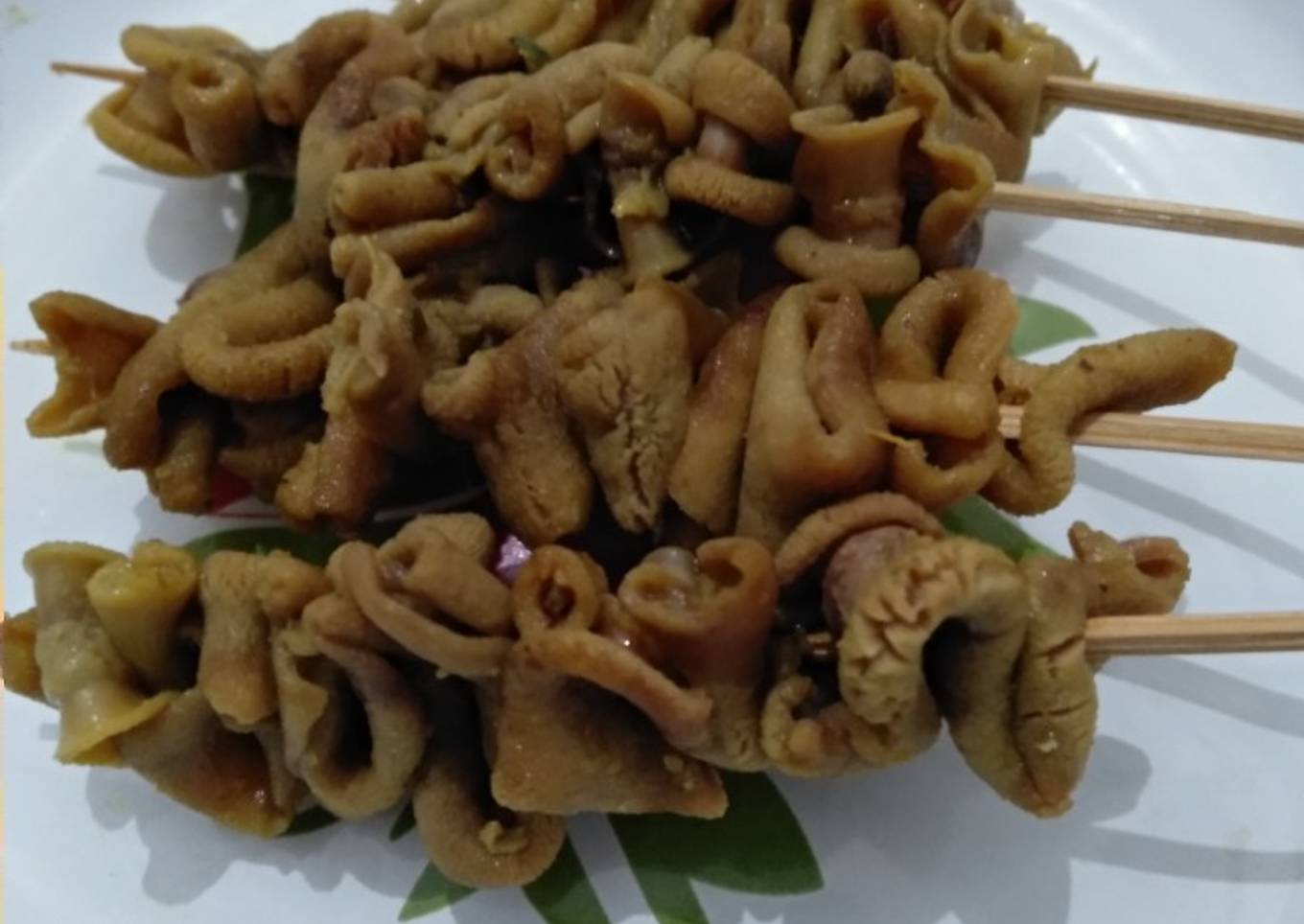 Sate Usus Ayam ungkepan