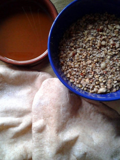 A picture of Egyptian Bread & Dukkah Dip.