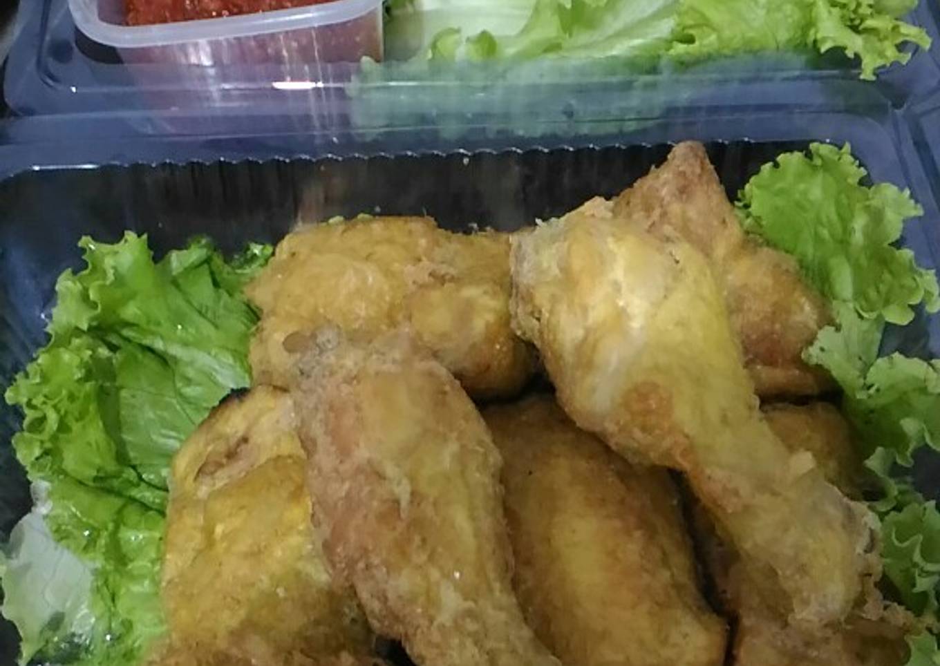 Ayam ungkep goreng telor