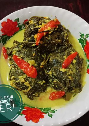 Foto resep Buntil Daun Singkong Isi Teri