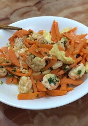 Hình của món Tôm-cà-trứng.