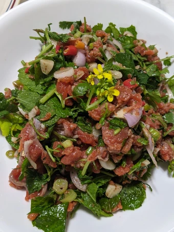 How To Make Larb Salmon which So Delicious