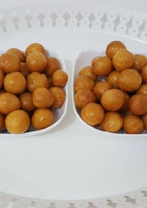 صورة لوصفة لقيمات بحشوة الجبنة كيري ولا اروووع 😋