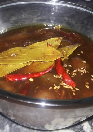 A picture of Raw mango khathi methi chutni Chutney(guramma).