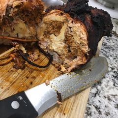 A picture of Boneless stuffed chicken.
