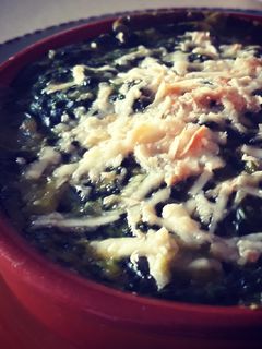 Una foto de Espinacas con crema