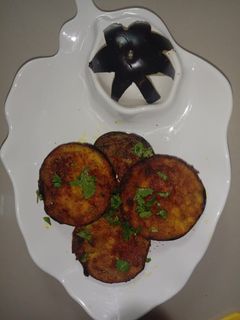 बैगन भाजा रेसिपी मुख्य फोटो