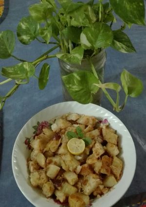 A picture of Shakar Qandi (Sweet potatoes).