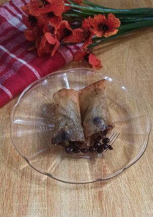 Foto resep Lumpia ubi yakon choco chip