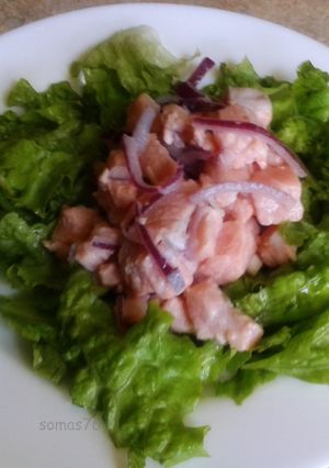 Una foto de Ceviche de Salmón