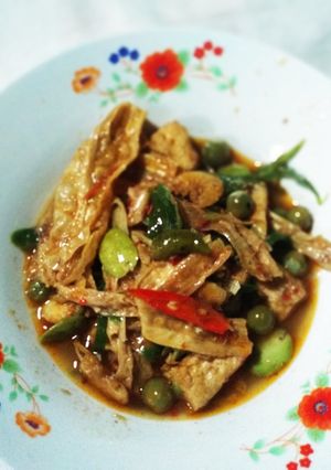 Foto resep Cabe hijau tahu kering