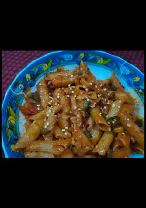 रेड सॉस पास्ता(Red Sauce Pasta Recipe in hindi) रेसिपी मुख्य फोटो