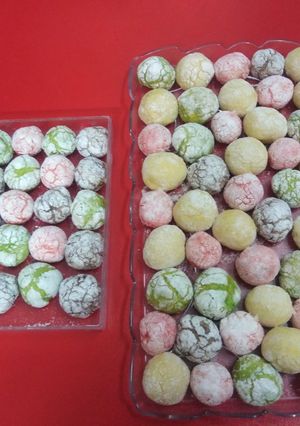 عکسی از دستور کوکی رنگی با روغن کم(شیرینی اعیاد شعبانیه🎊🎊)
