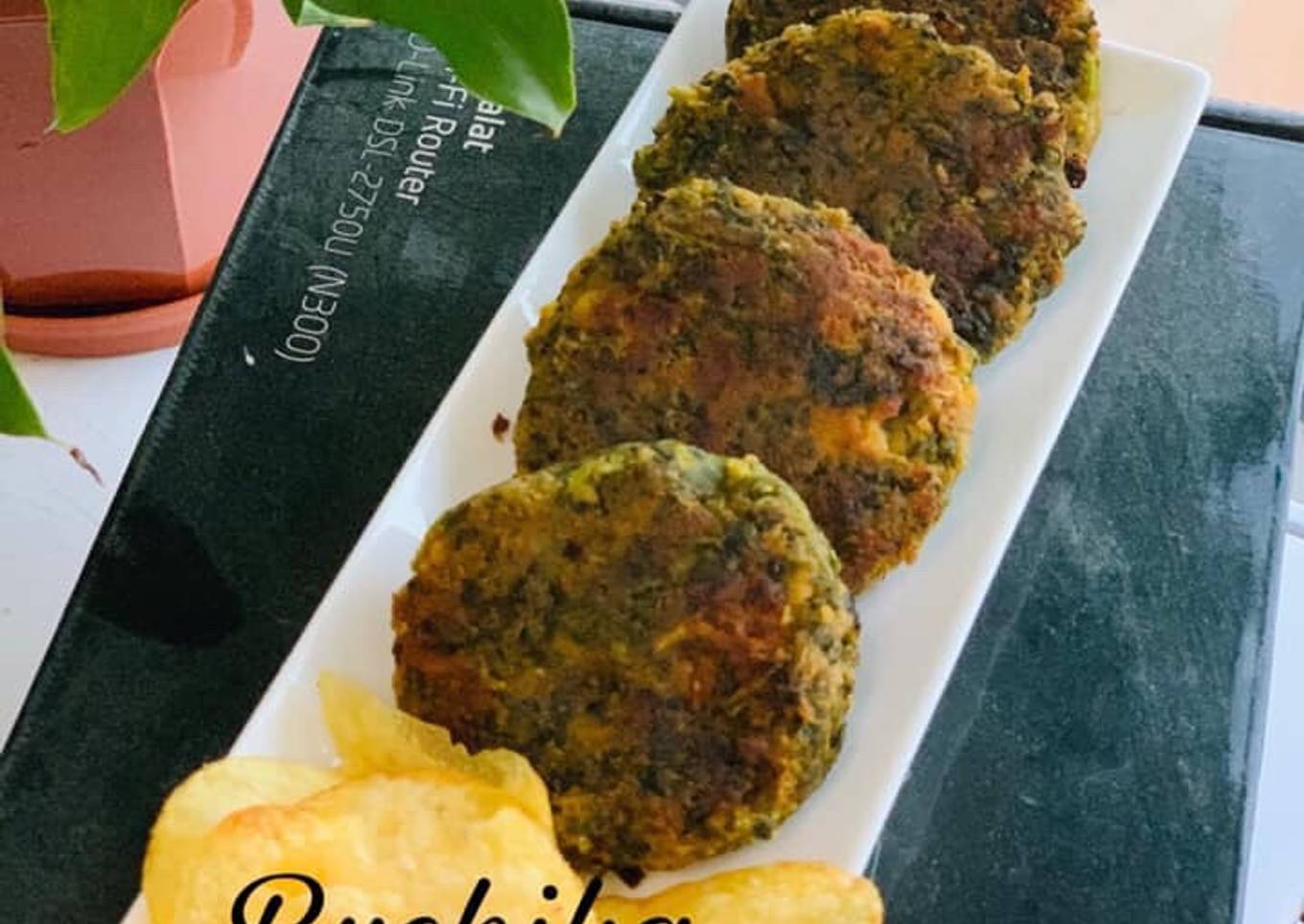 Spinach & chickpeas kababs