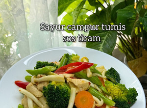 Gambar Sayur campur tumis sos tiram