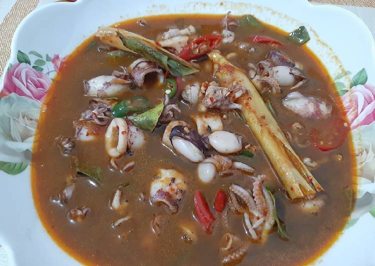 Cara Gampang mengolah Cumi masak pedes Lezat