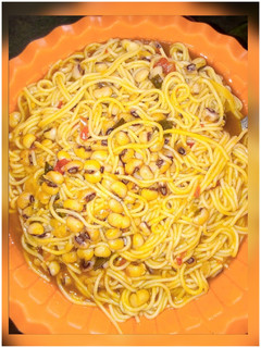 A picture of Spaghetti wit beans.