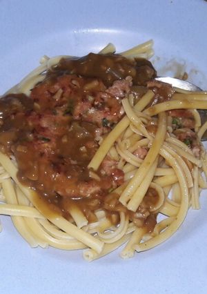 Foto resep Pasta long macaroni saus blackpepper