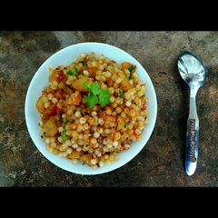 A picture of Tomato Sabudana Khichdi.