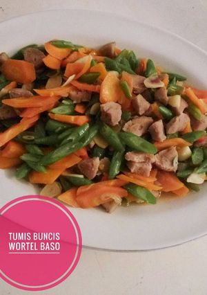 Foto resep Tumis Buncis Bakso
