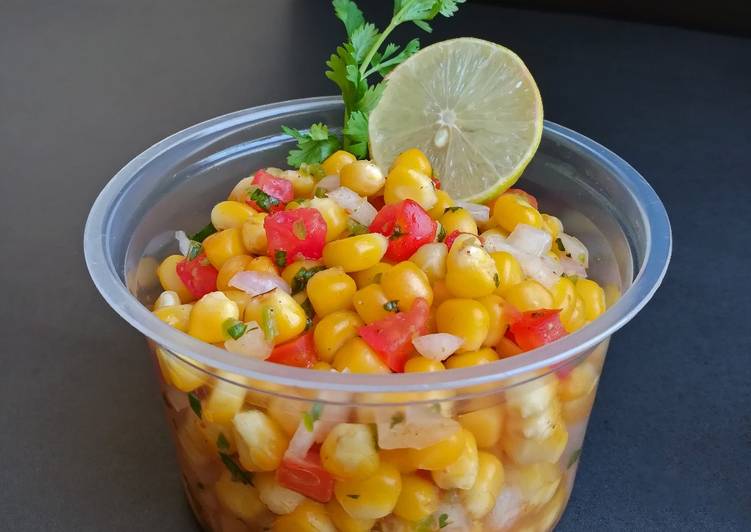 Corn chaat cups (street style)