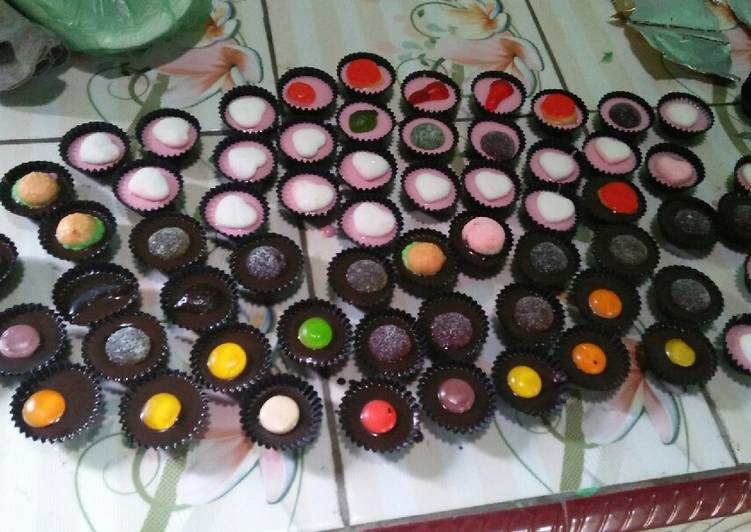 Resep masakan Coklat yupi 😋 | Langkah Membuat Coklat yupi 😋 Yang Mudah Dan Praktis