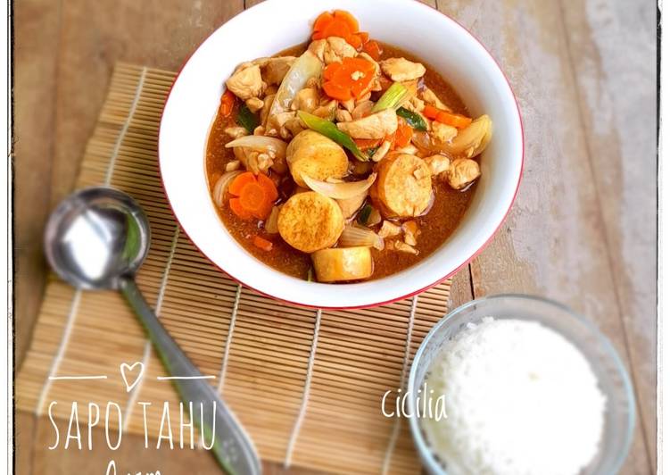 Cara meracik Sapo Tahu Ayam yang enak