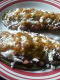 Huaraches con nopal