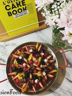Une photo de Cake clafoutis à la framboise@4PassionFood