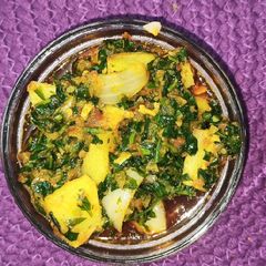 Aloo methi dhaba style A picture of Aloo methi dhaba style.