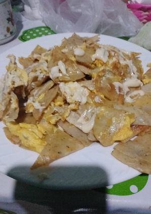 Una foto de Tortilla frita con huevo 😋