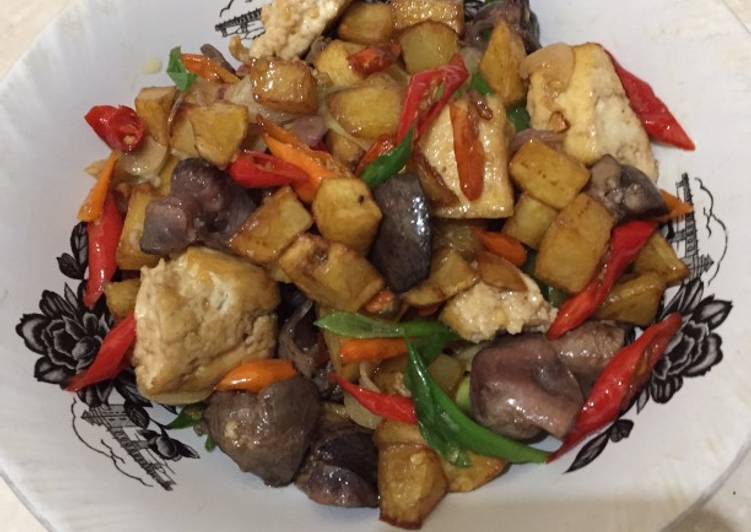 Tahu tumis kentang ati-ampla